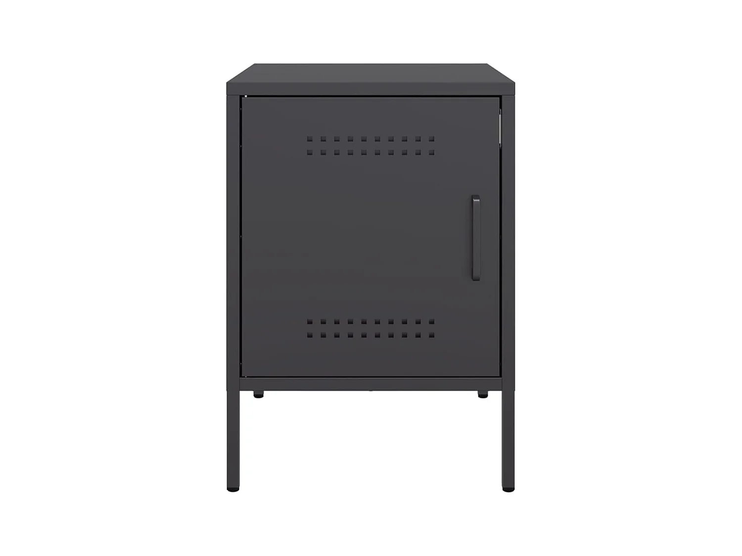 Tables de chevet 2 pcs noir 36x39x50,5 cm acier