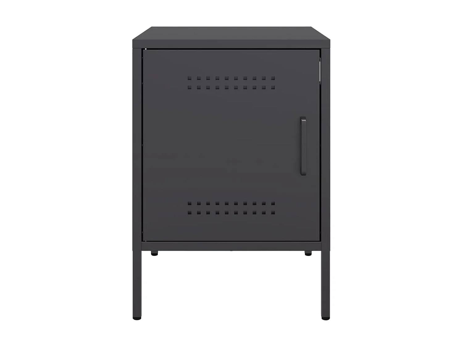 Tables de chevet 2 pcs noir 36x39x50,5 cm acier