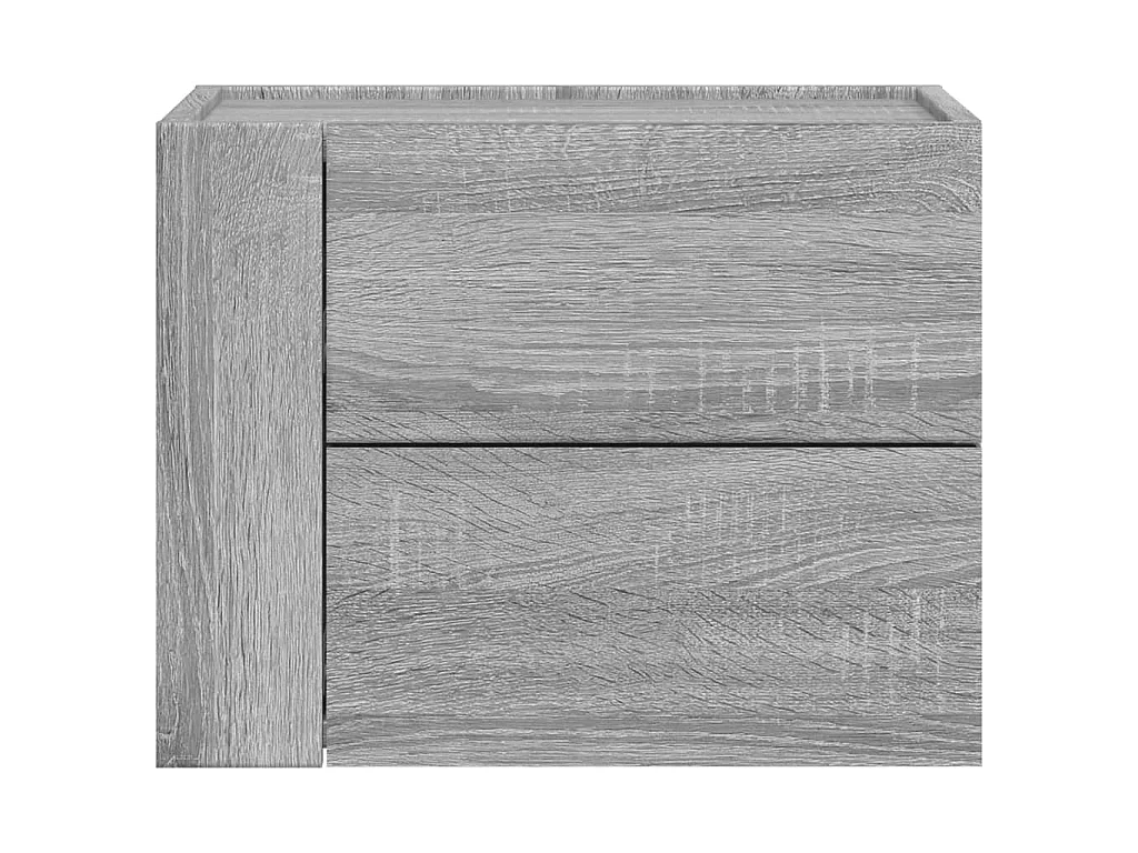 Nachtkastje wandgemonteerd 45x30x35 cm grijs sonoma eikenkleur