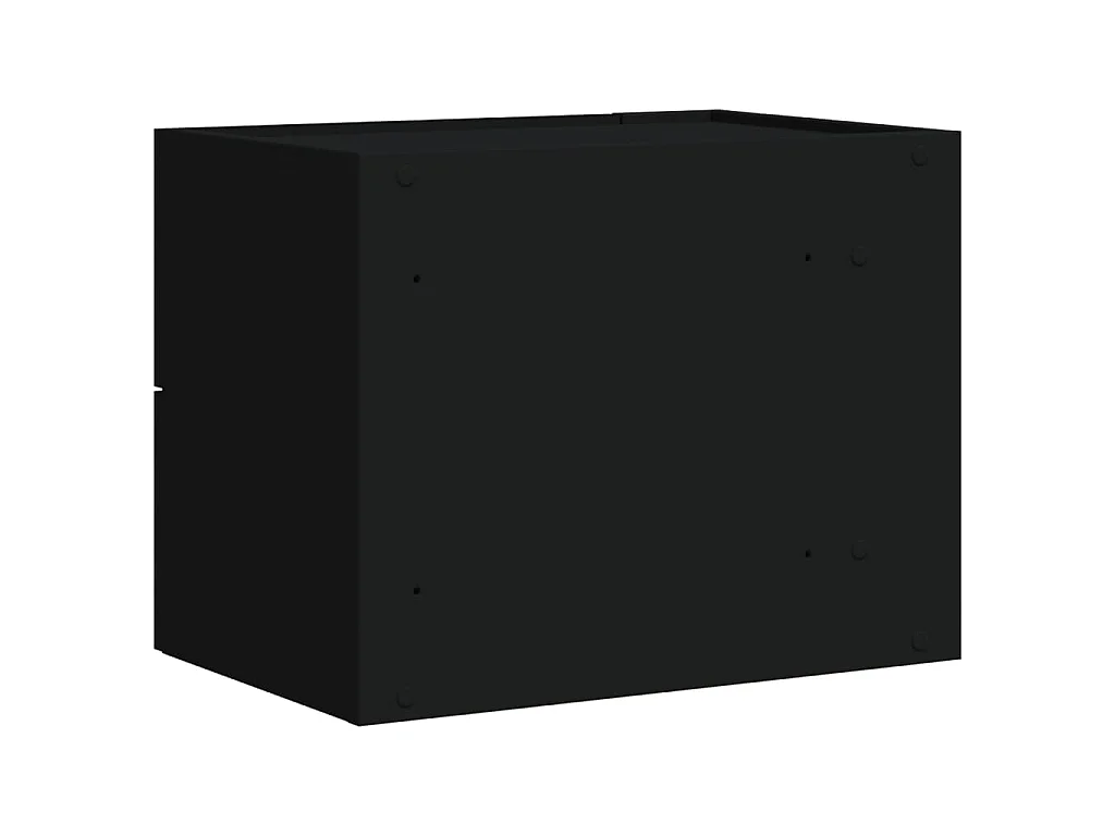 Nachtkastjes wandgemonteerd 2 st 45x30x35 cm zwart