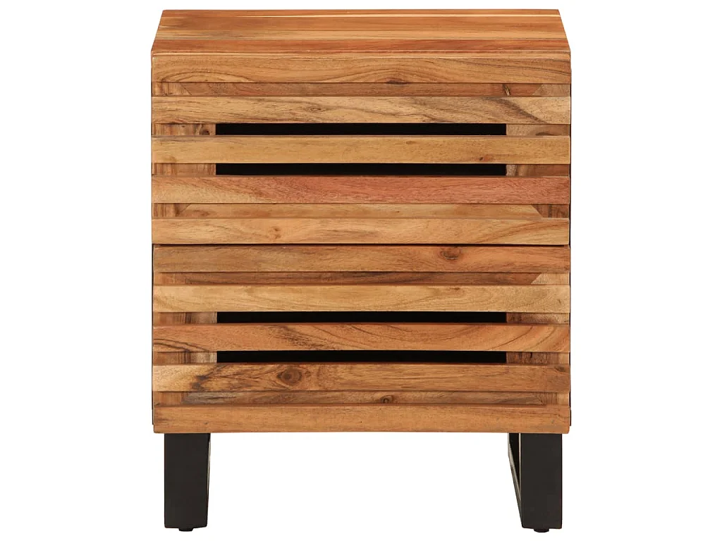 Nachtkastjes 2 st 40x34x46 cm massief acaciahout