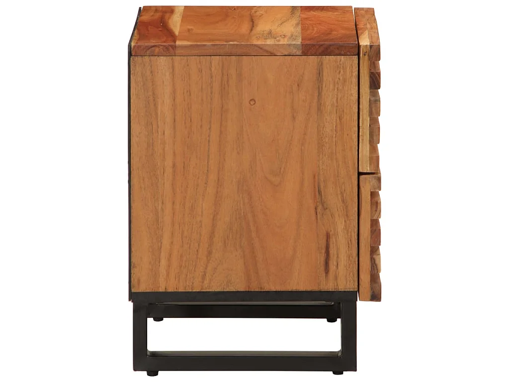 Nachtkastjes 2 st 40x34x46 cm massief acaciahout