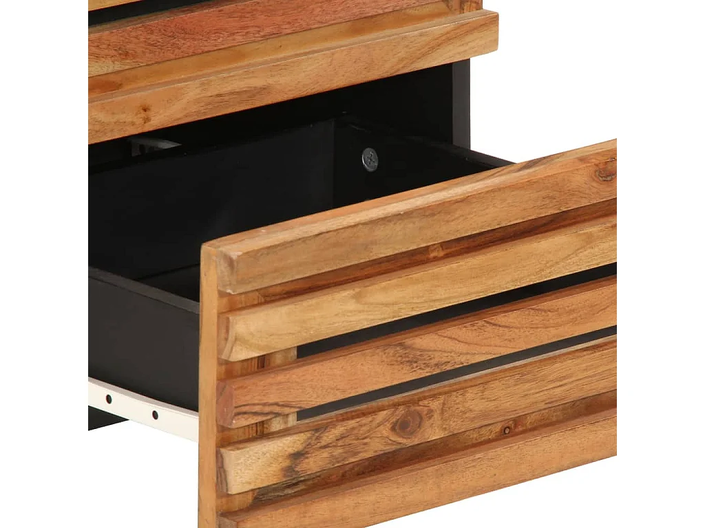 Nachtkastjes 2 st 40x34x46 cm massief acaciahout