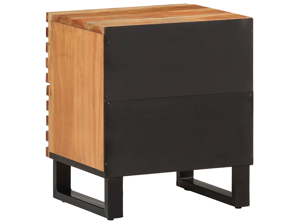 Nachtkastjes 2 st 40x34x46 cm massief acaciahout