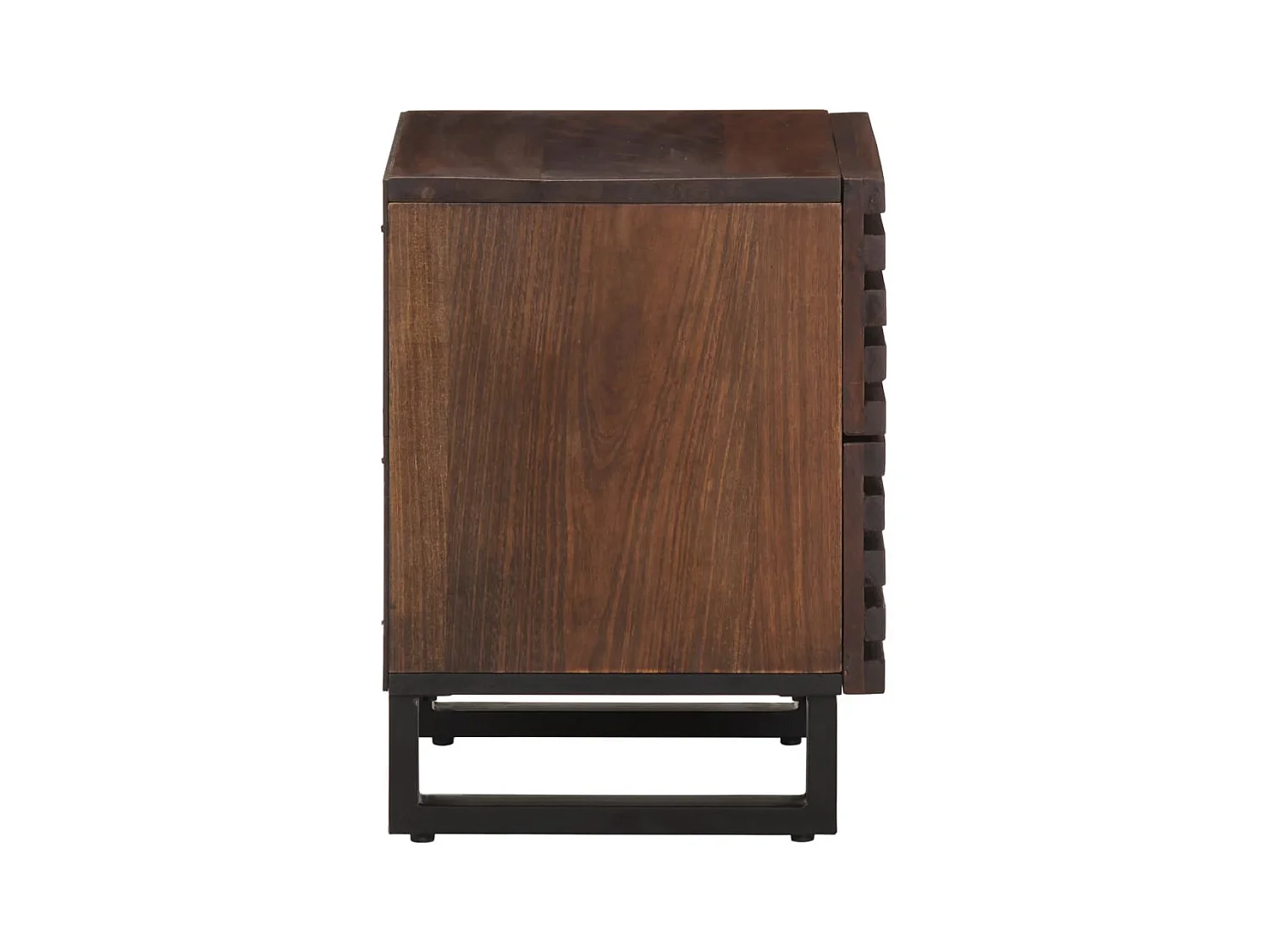 Table de chevet 40x34x46 cm bois de manguier massif