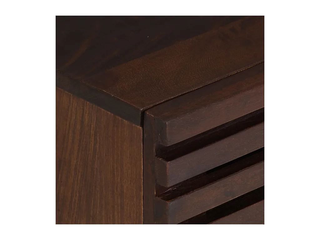 Table de chevet 40x34x46 cm bois de manguier massif