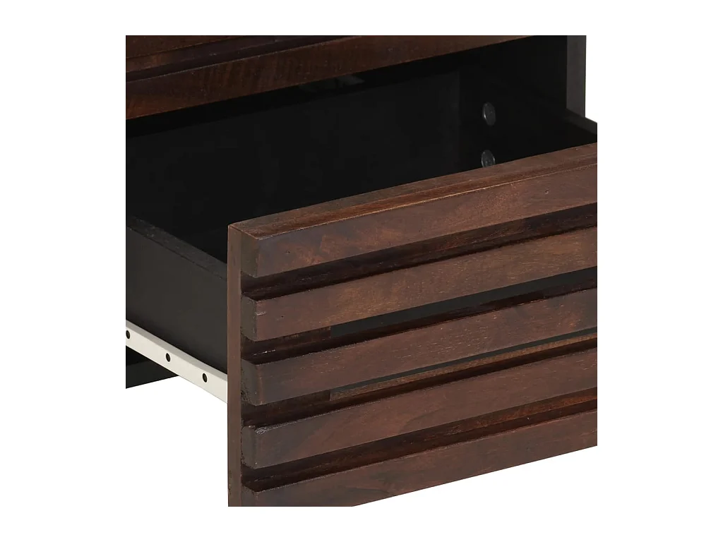 Table de chevet 40x34x46 cm bois de manguier massif