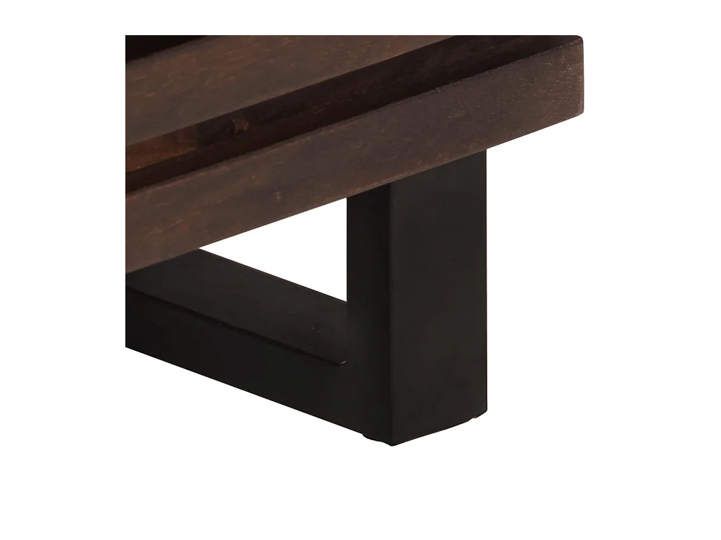 Table de chevet 40x34x46 cm bois de manguier massif