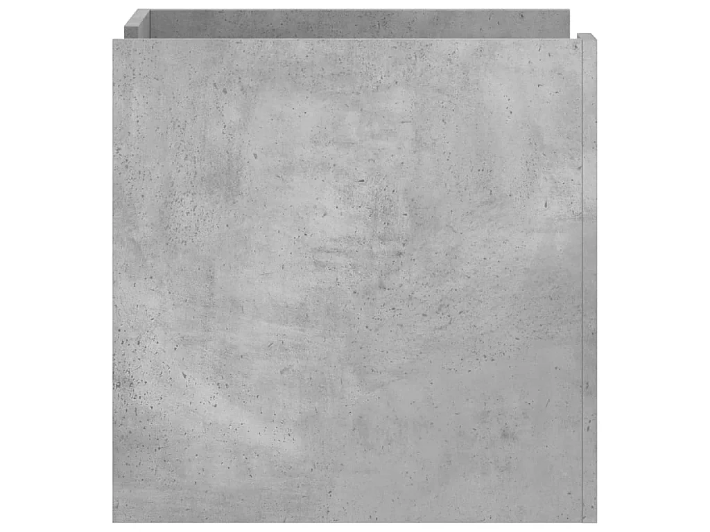 Comodino Grigio Cemento 45x50x50 cm in Truciolato