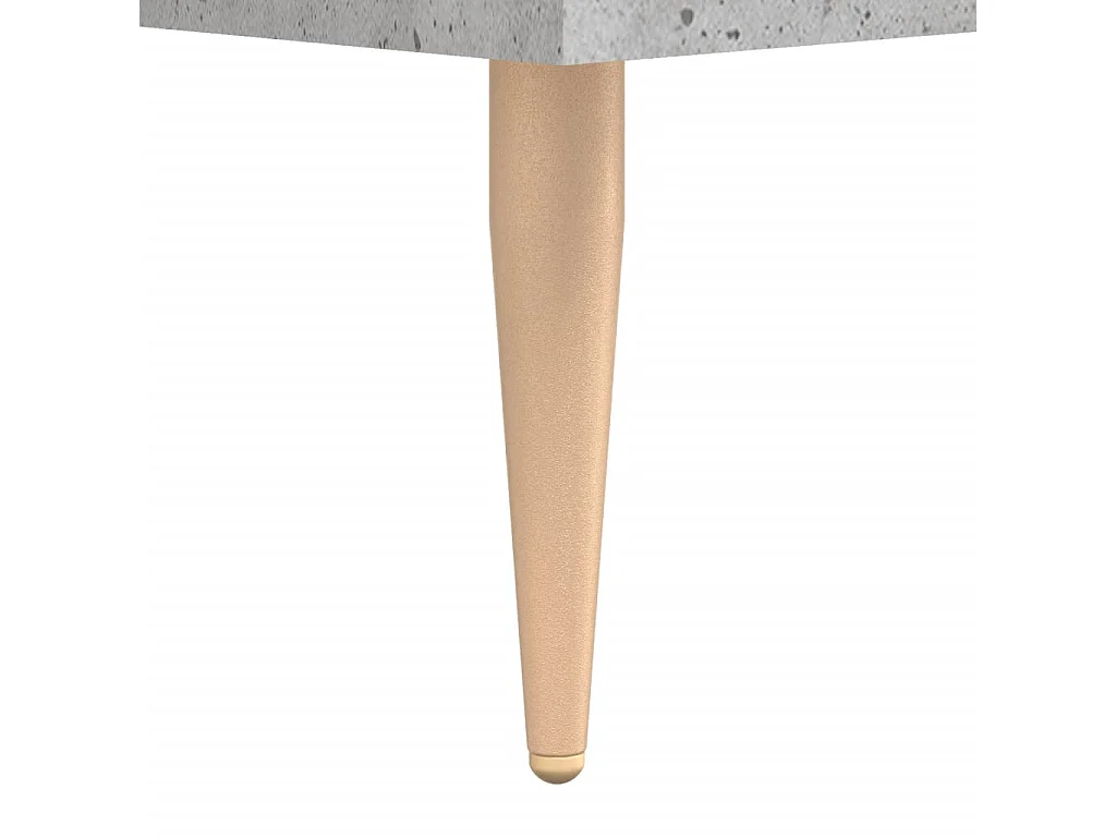 Nachtkastjes 2 st 40x35x47,5 cm bewerkt hout betongrijs