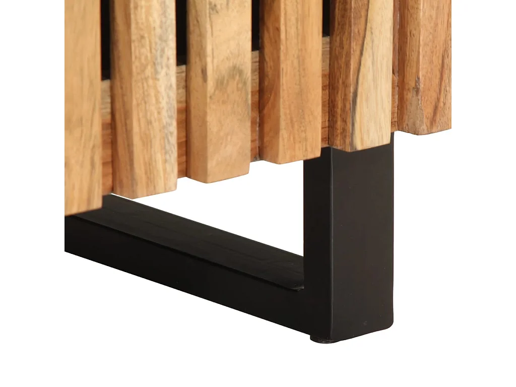 Table de chevet 40x34x46 cm bois d'acacia massif