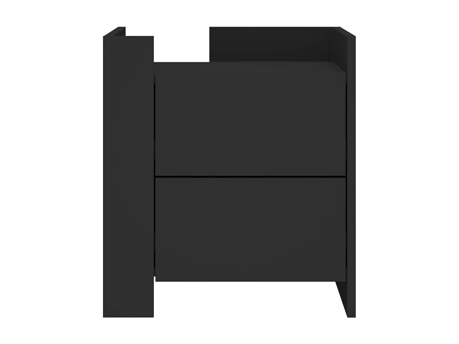 Mesa cabeceira 45x50x50 cm derivados de madeira preto