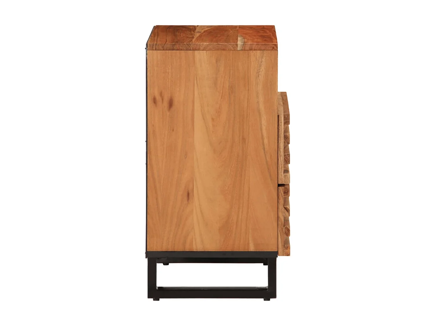 Table de chevet marron 50x34x62 cm bois manguier solide