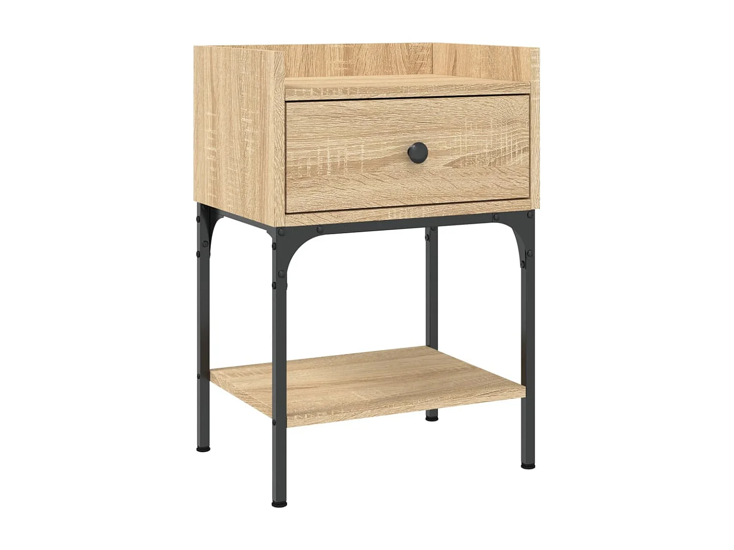Table de chevet chêne sonoma 40,5x31x60 cm bois d'ingénierie