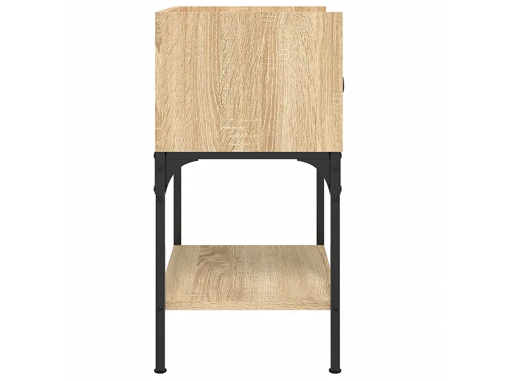 Table de chevet chêne sonoma 40,5x31x60 cm bois d'ingénierie