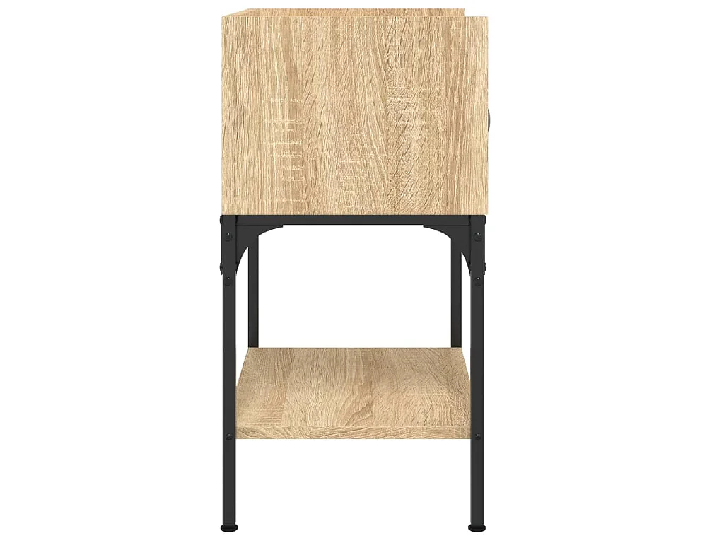 Mesa cabeceira 40,5x31x60 cm derivados madeira carvalho sonoma