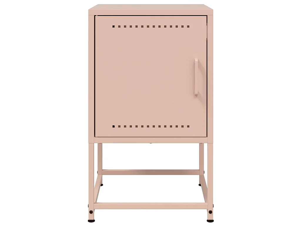 Mesa de cabeceira 36x39x60,5 cm aço rosa