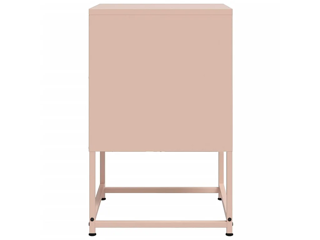 Mesa de cabeceira 36x39x60,5 cm aço rosa