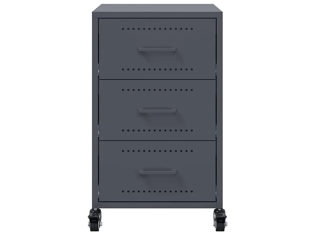Mesa de cabeceira 36x39x59 cm aço antracite