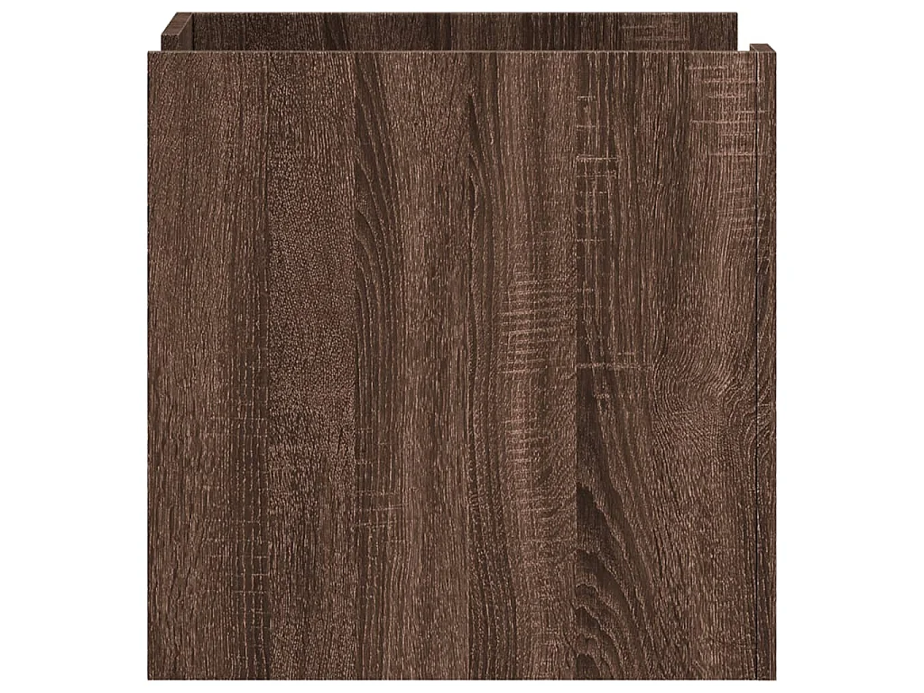 Comodino Rovere Marrone 45x50x50 cm in Truciolato