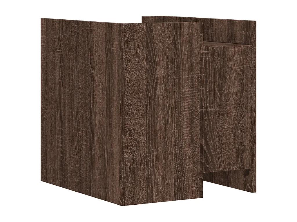 Comodino Rovere Marrone 45x50x50 cm in Truciolato