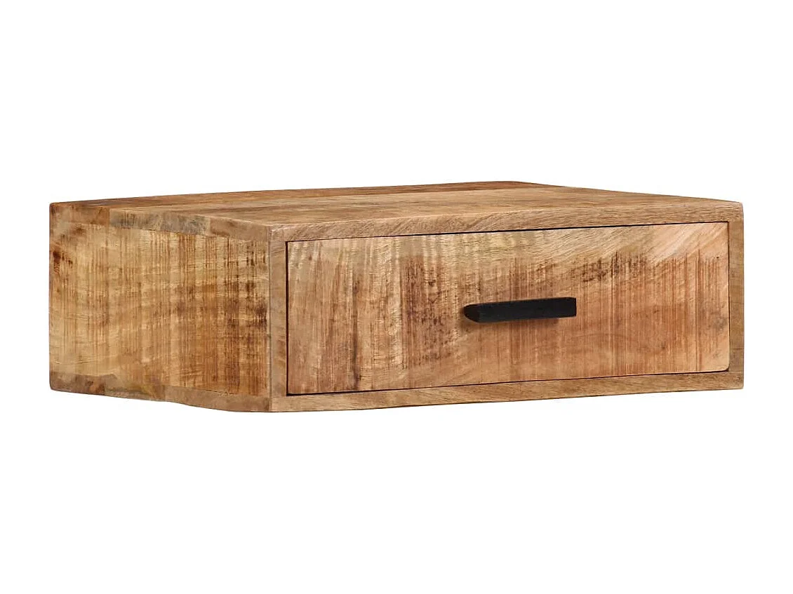 Wand-Nachttisch 40x30x13,5 cm Massivholz Mango