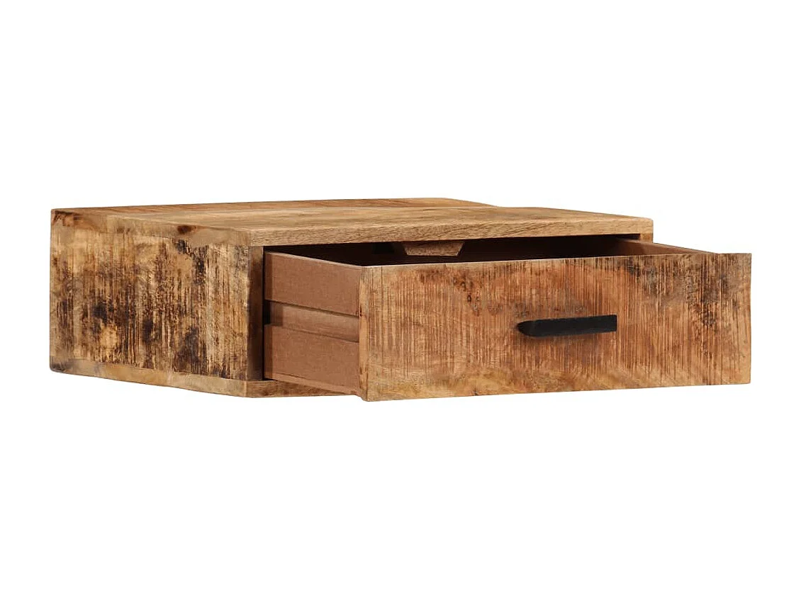 Wand-Nachttisch 40x30x13,5 cm Massivholz Mango