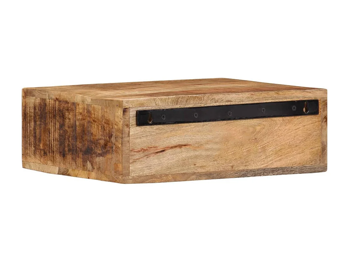 Wand-Nachttisch 40x30x13,5 cm Massivholz Mango