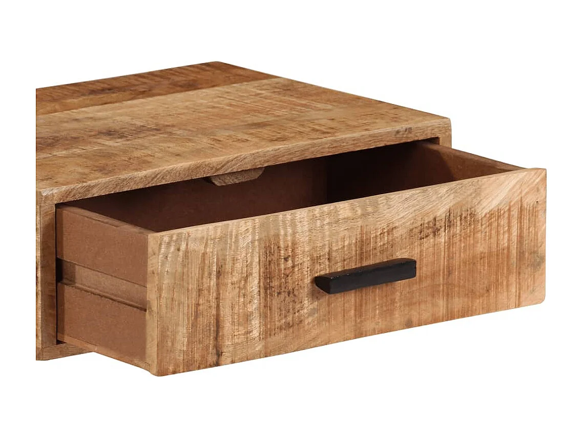 Wand-Nachttisch 40x30x13,5 cm Massivholz Mango