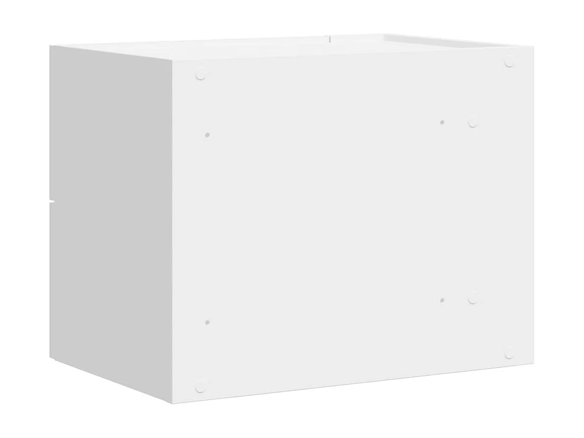 Comodini a Muro 2 pz Bianchi 45x30x35 cm