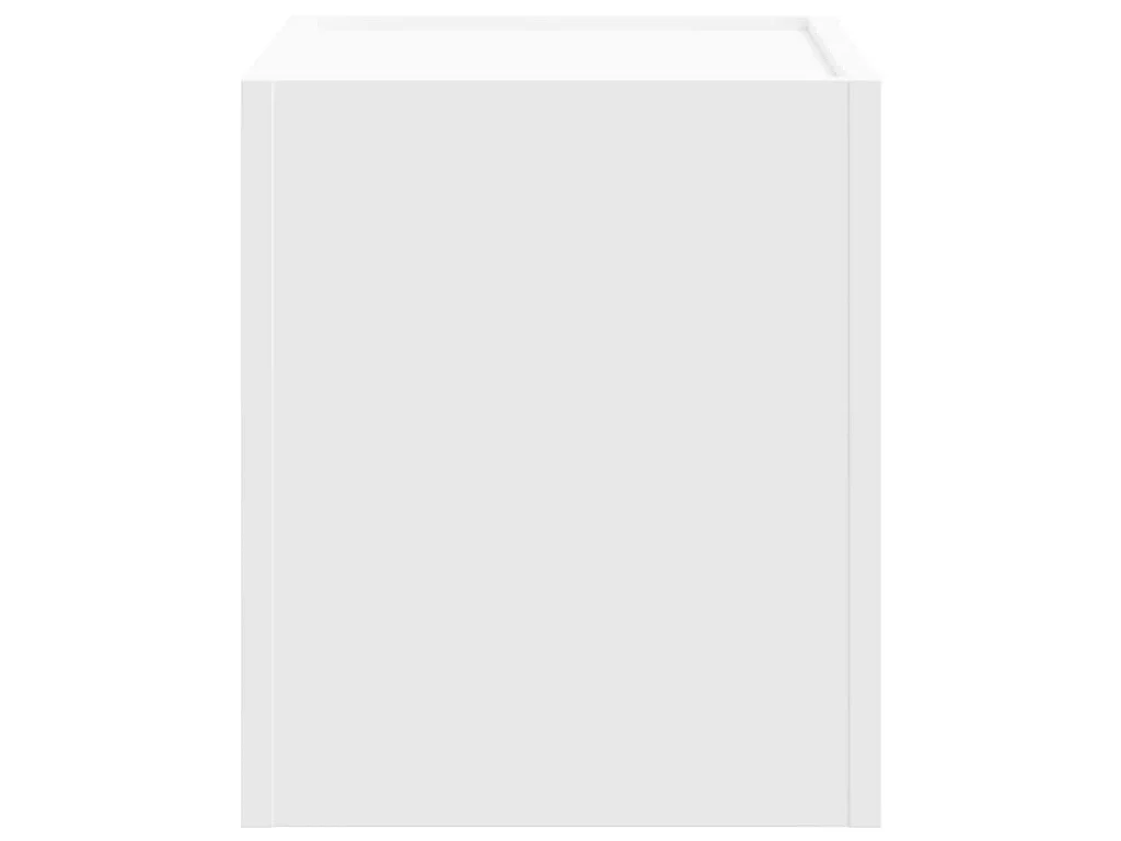 Mesitas de noche de pared 2 unidades blanca 45x30x35 cm