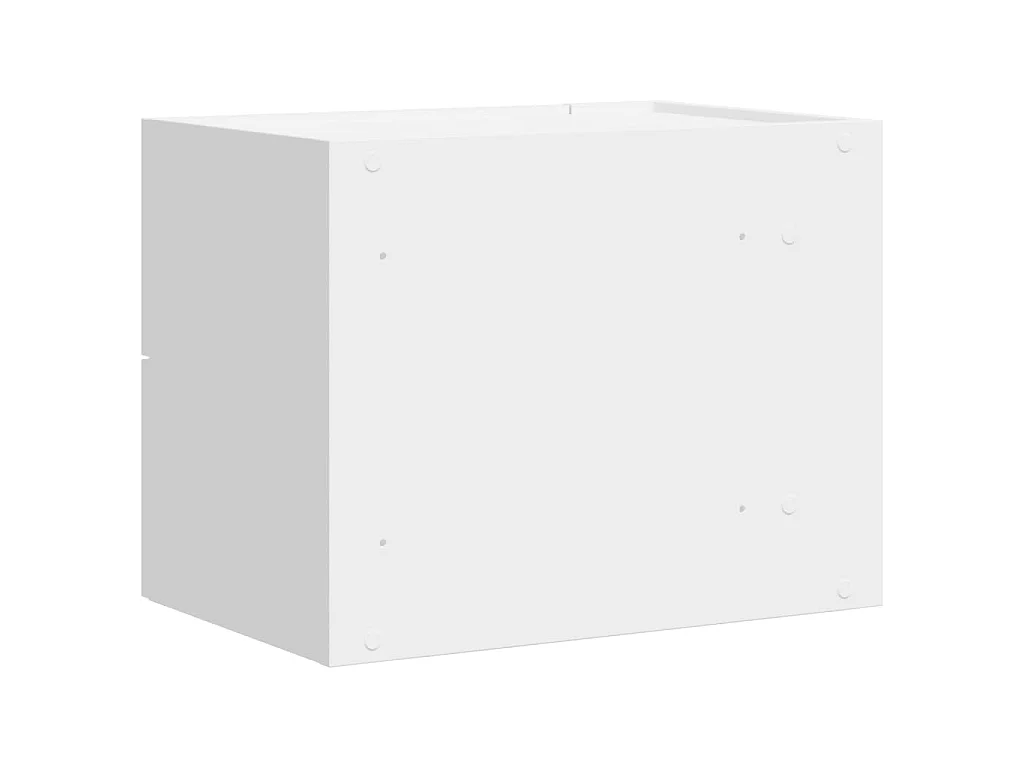 Mesitas de noche de pared 2 unidades blanca 45x30x35 cm