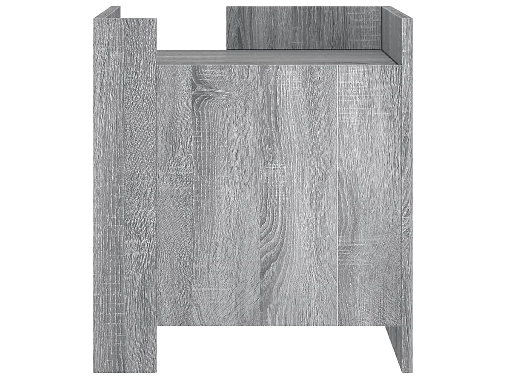 Table de chevet sonoma gris 45x50x50 cm bois d'ingénierie