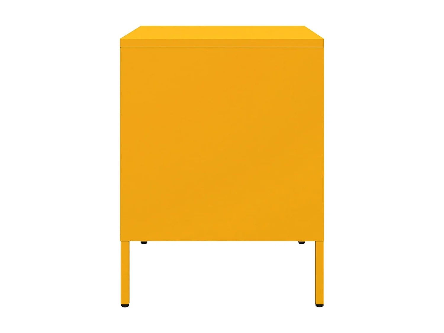 Tables de chevet 2 pcs jaune moutarde 36x39x50,5 cm acier