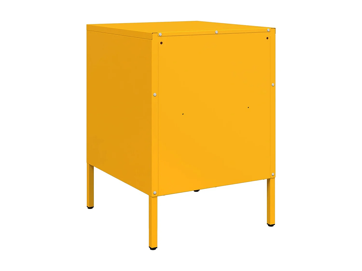 Tables de chevet 2 pcs jaune moutarde 36x39x50,5 cm acier