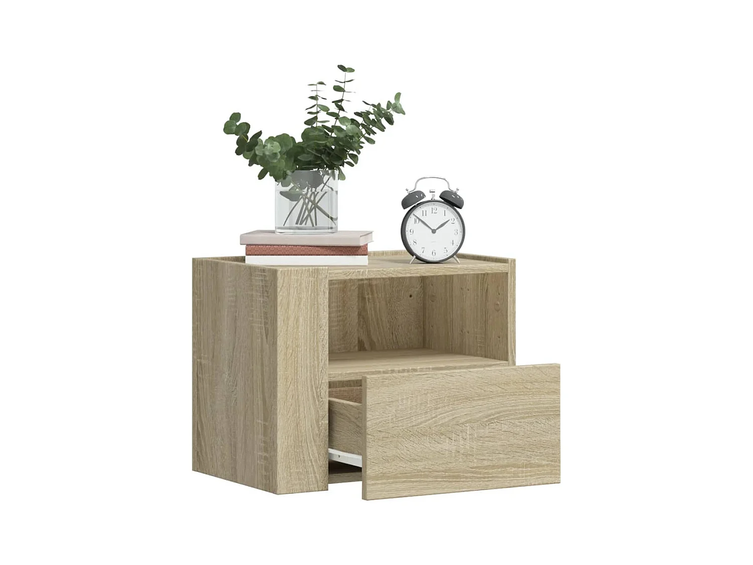 Wand-Nachttische 2 Stk. Sonoma-Eiche 45x30x35 cm