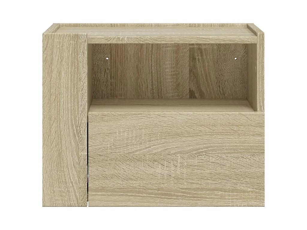 Comodini a Muro 2 pz Rovere Sonoma 45x30x35 cm