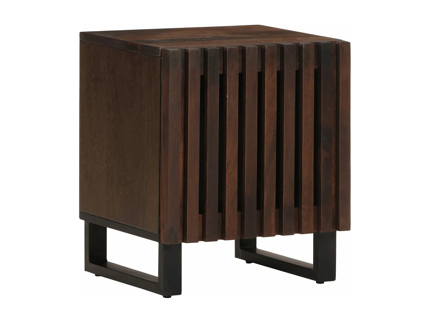 Mesitas de noche 2 uds madera maciza de mango 40x34x46 cm