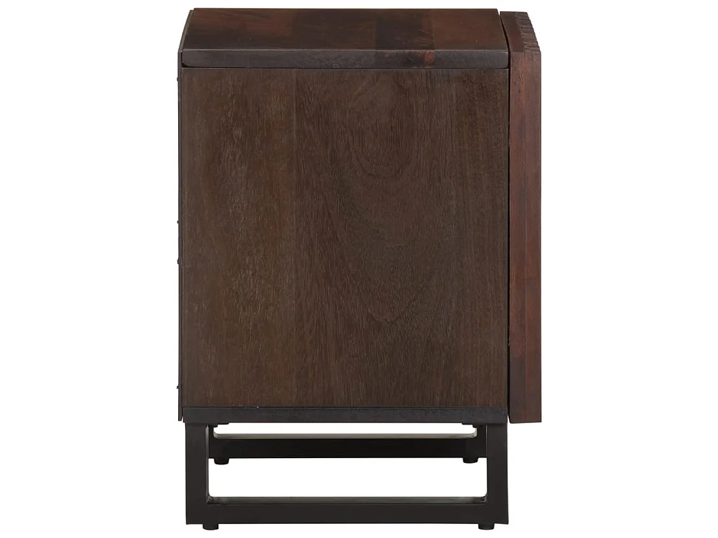 Nachttische 2 Stk. 40x34x46 cm Massivholz Mango