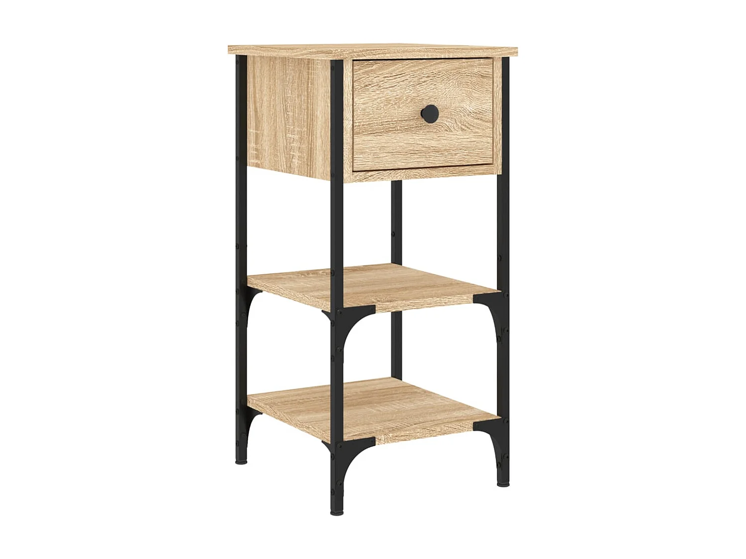 Mesa cabeceira 34x36x70 cm derivados madeira carvalho sonoma