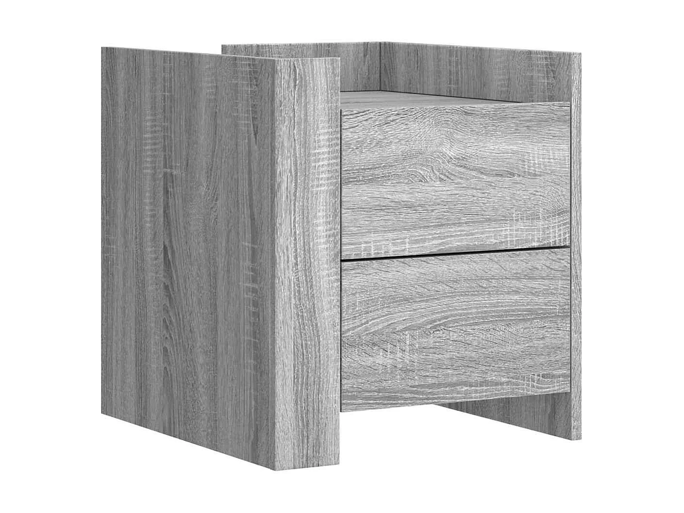 Nachttisch Grau Sonoma 45x50x50 cm Holzwerkstoff