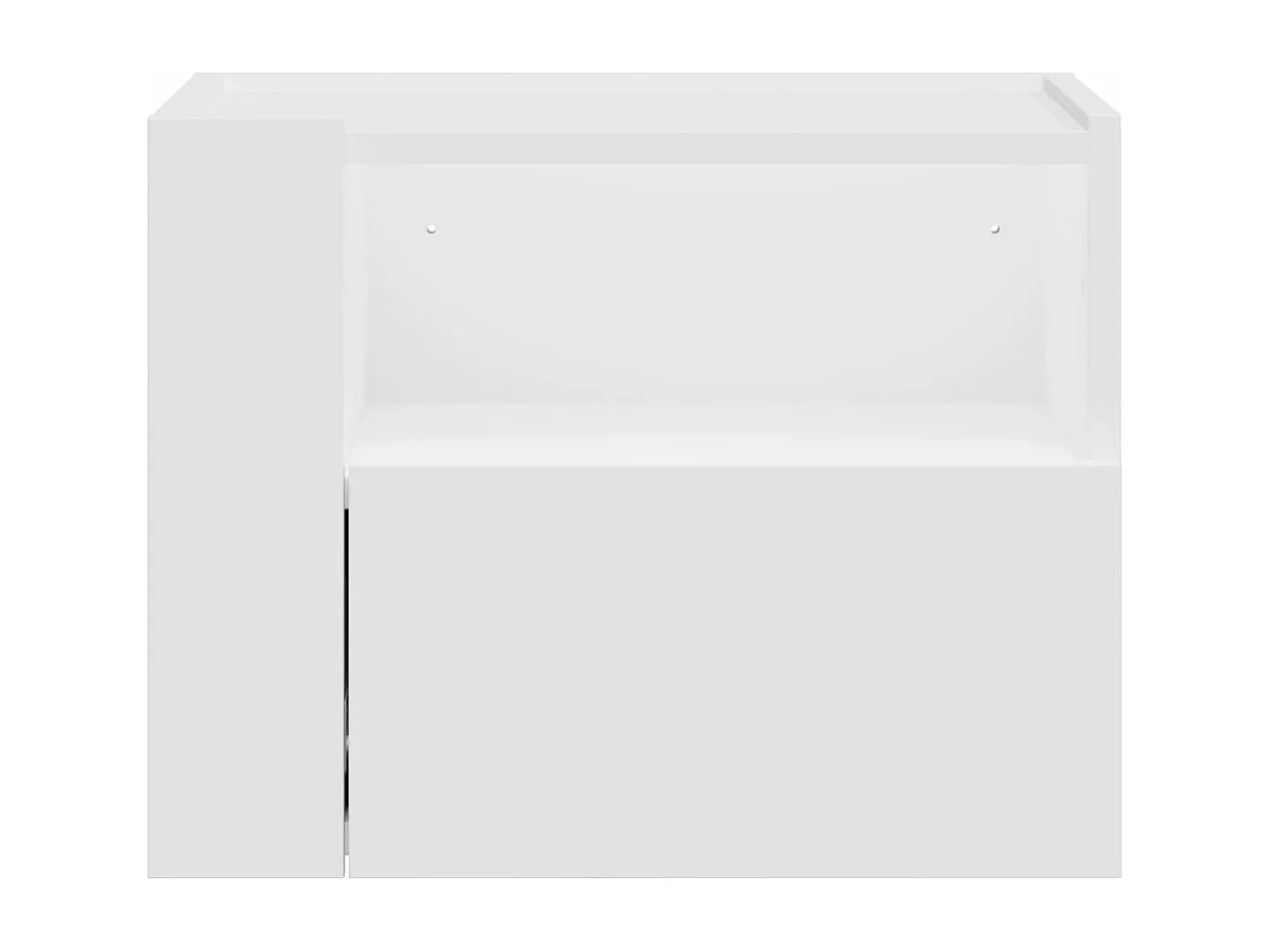 Comodino a Parete Bianco 45x30x35 cm