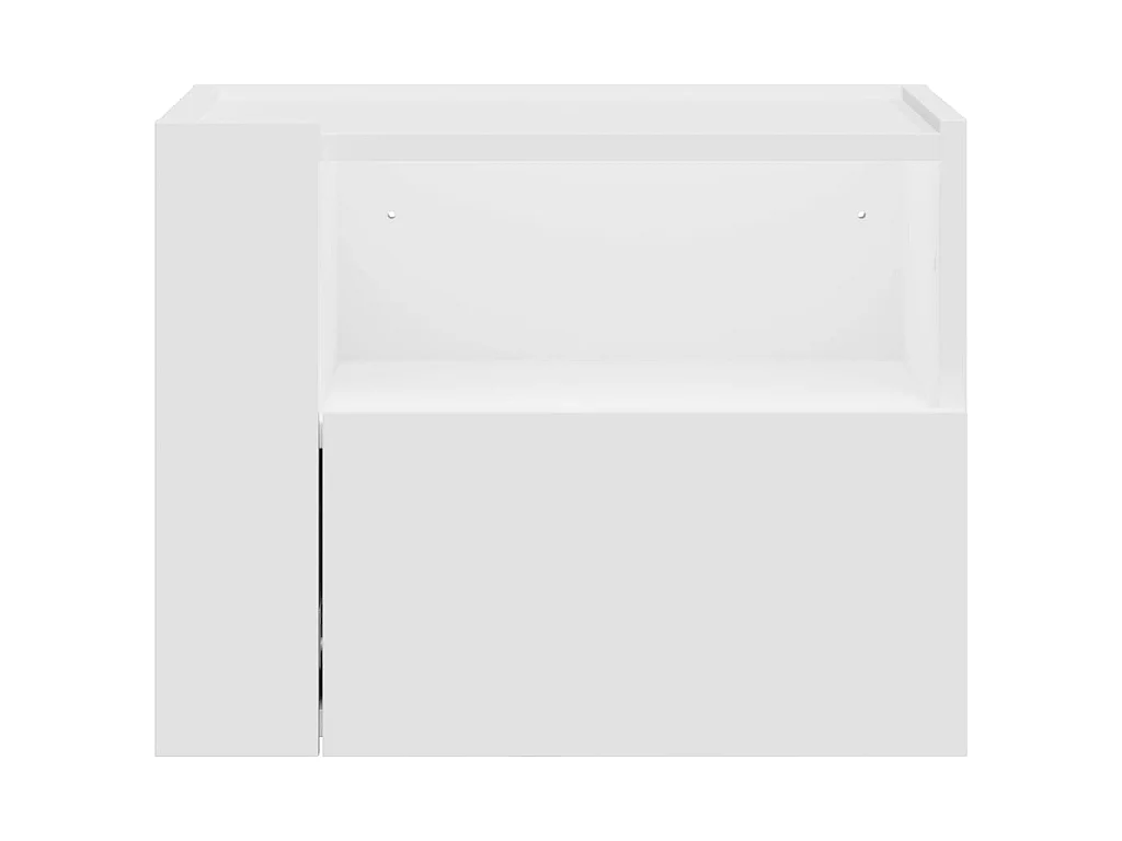 Comodino a Parete Bianco 45x30x35 cm