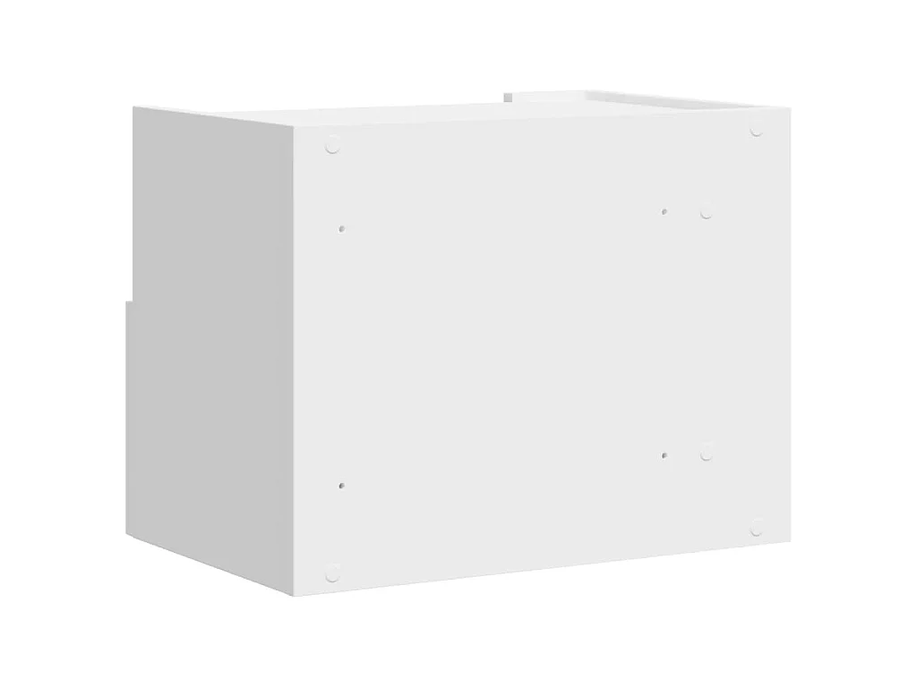Comodino a Parete Bianco 45x30x35 cm