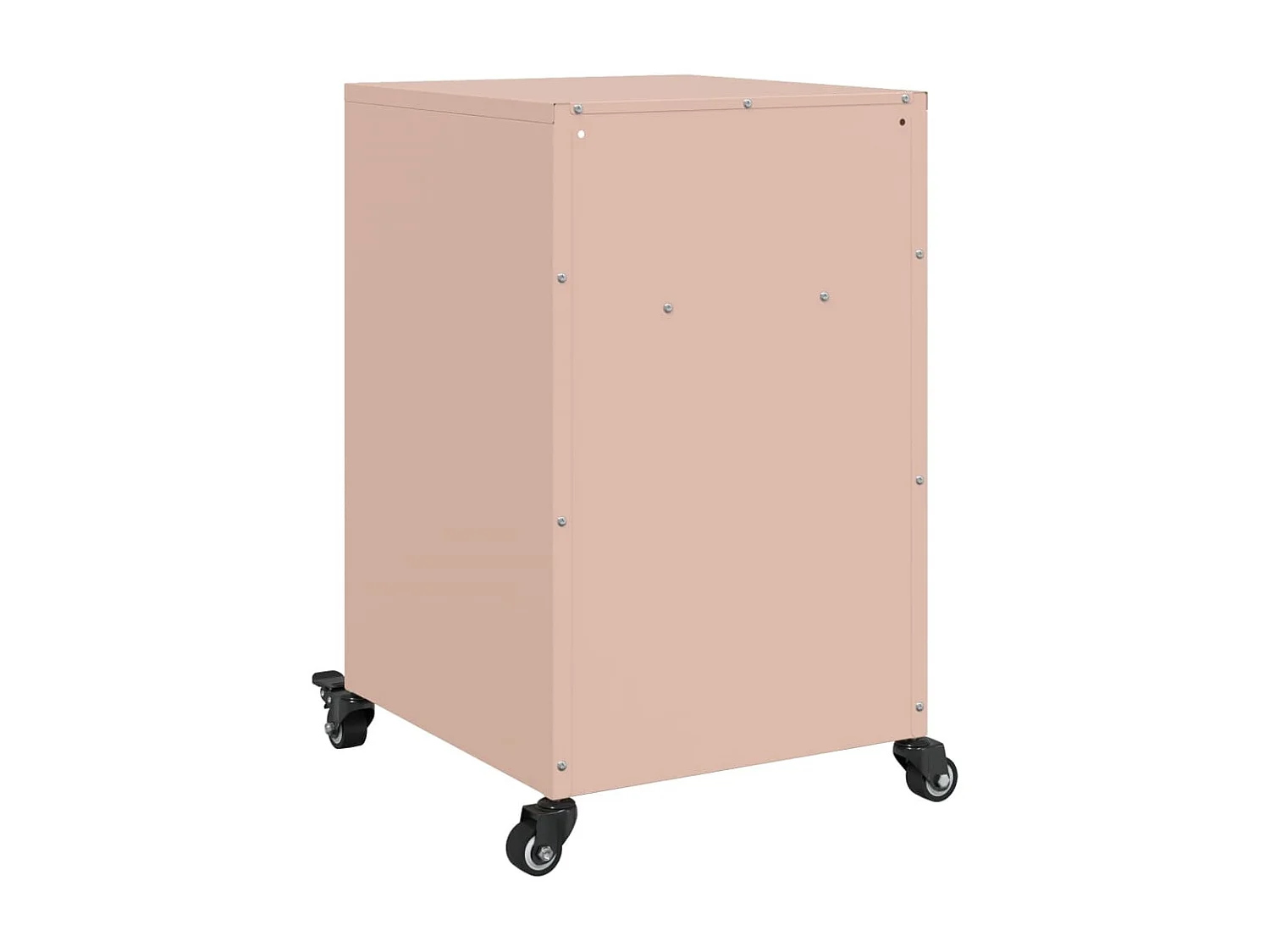 Nachttische 2 Stk. Rosa 36x39x59 cm Stahl