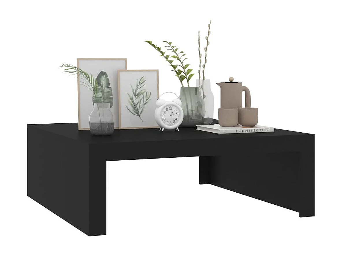 Table basse Noir 100x100x35 cm Aggloméré