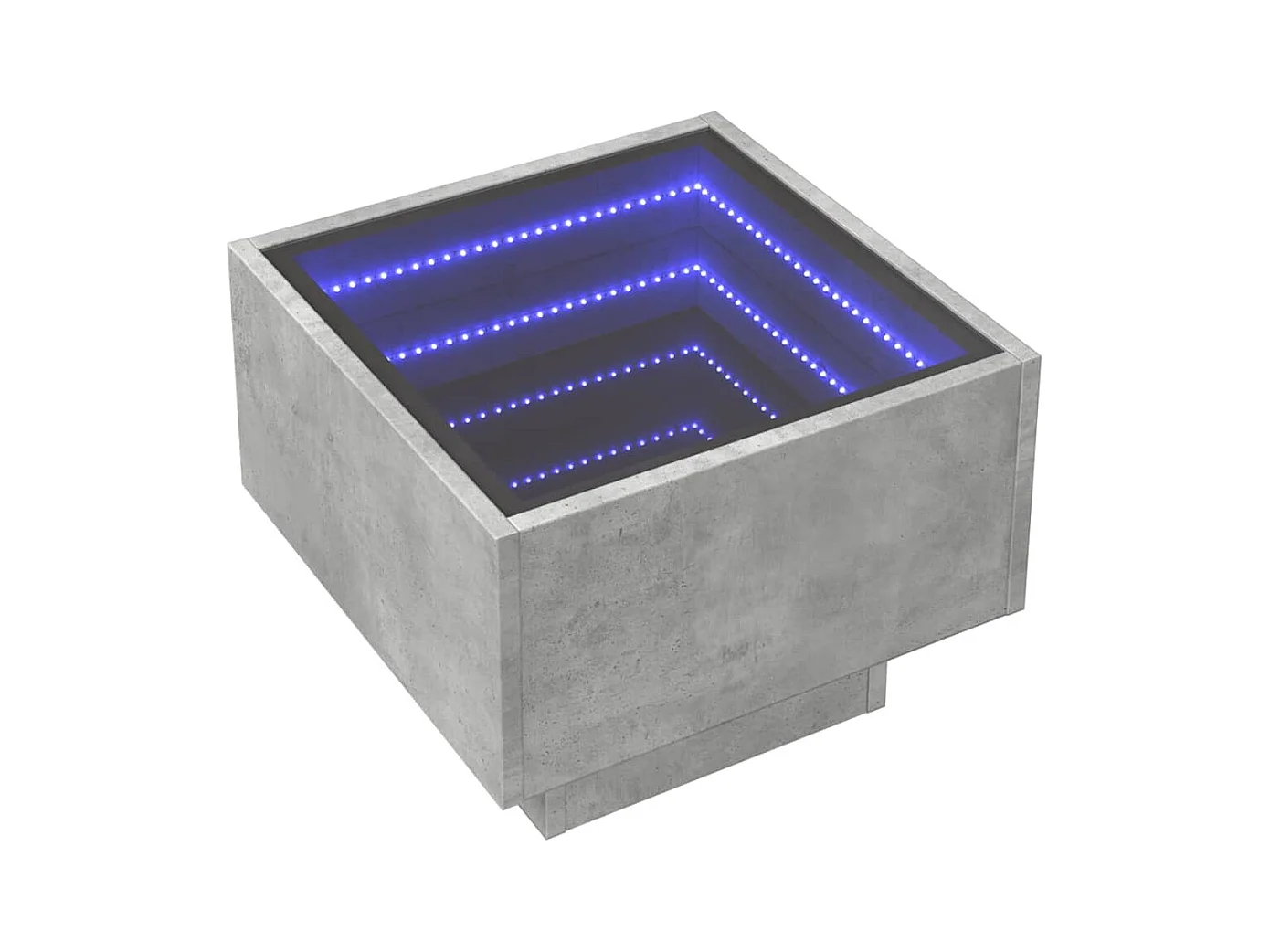 Mesa de apoio c/ LEDs 40x40x30 cm derivados de madeira