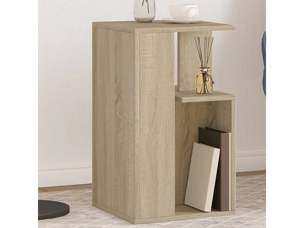 Mesa de apoio 35x35x60 cm derivados de madeira carvalho sonoma