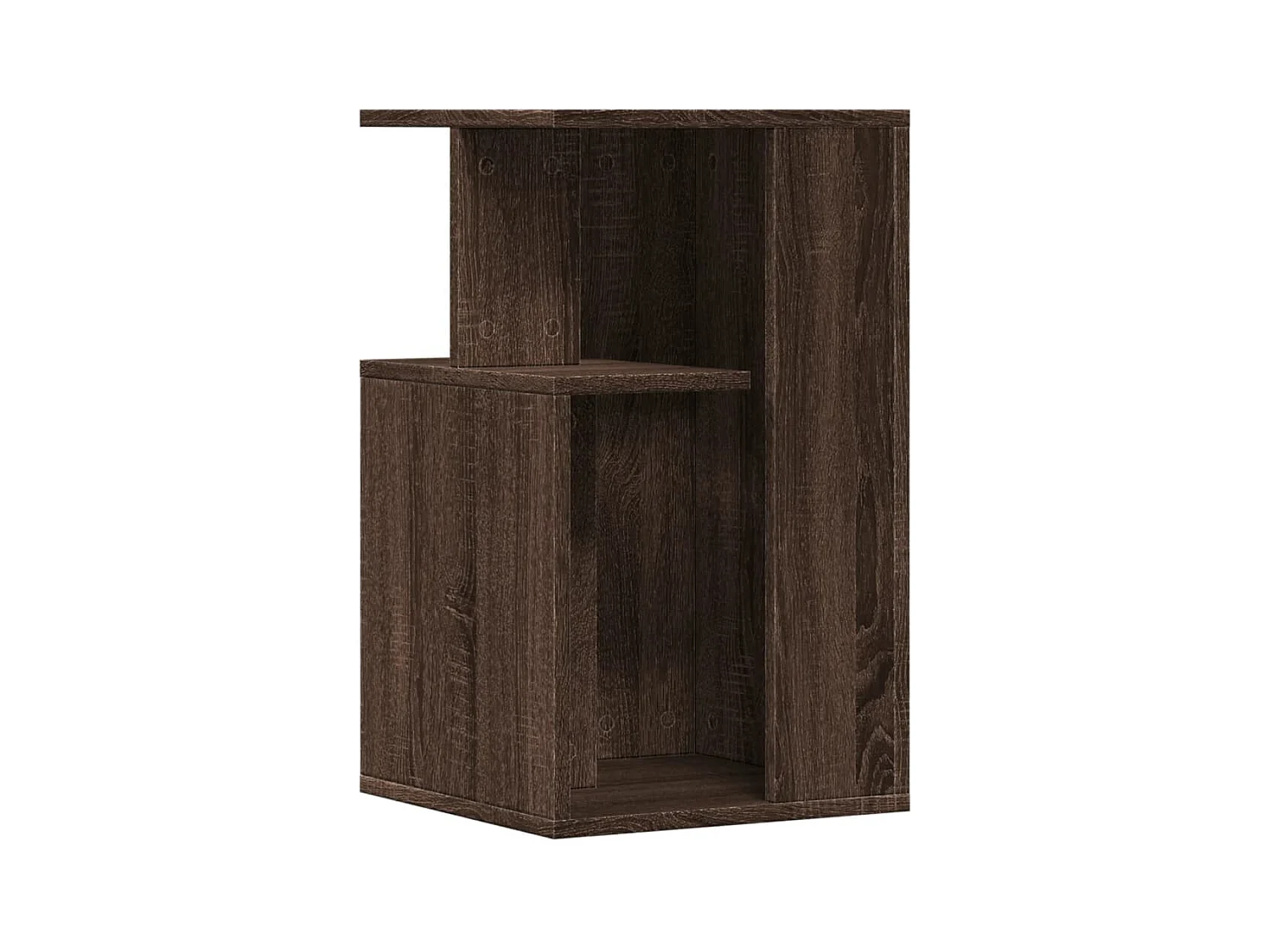 Mesa de apoio 35x35x60cm derivados de madeira carvalho castanho