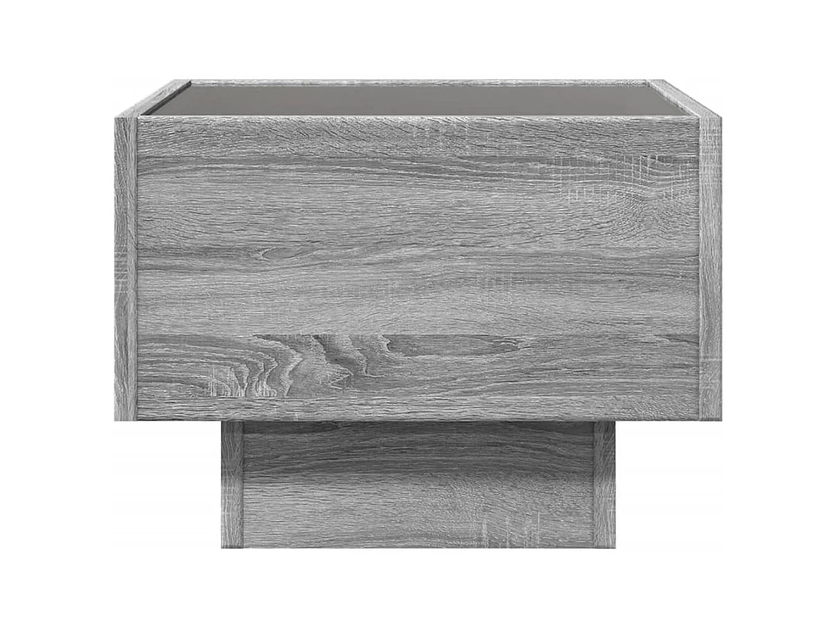 Mesa de apoio c/ LEDs 40x40x30 cm derivados de madeira